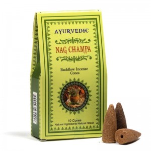 Κώνοι οπίσθιας ροής Backflow Ayurvedic Nag Champa (10 τεμ)